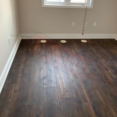 vinyl click floor install in multi floor home