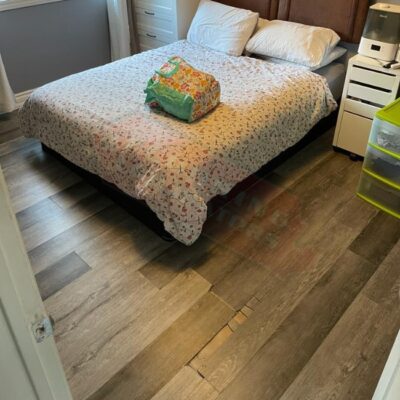 installing vinyl click floors in small home
