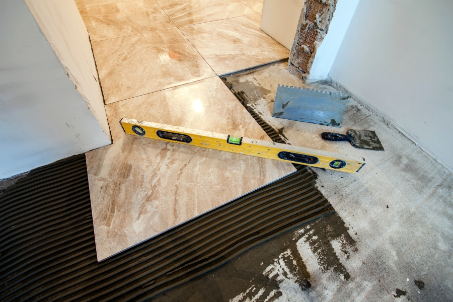 professional tile floor installation