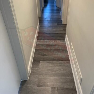 replacing vinyl floors in small home
