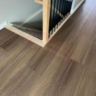 vinyl click floor install on upper level