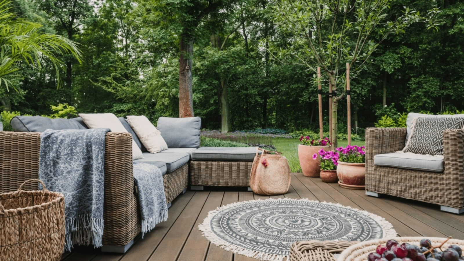 backyard wood deck