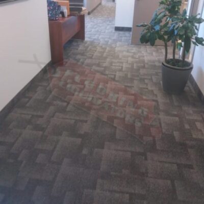 carpet tile instllation for office space