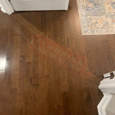 dark brown solid hardwood installation