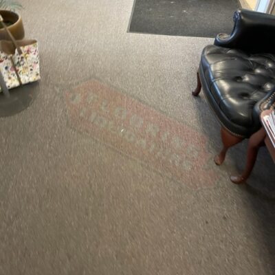 installing carpet tile in office