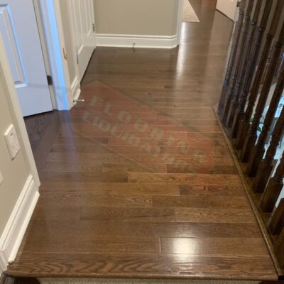 installing dark brown solid hardwood