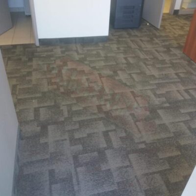 office space installs new carpet tile