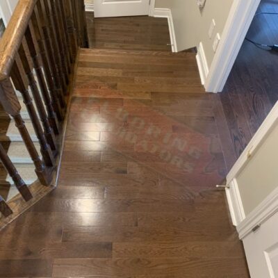 solid hardwood installation in house