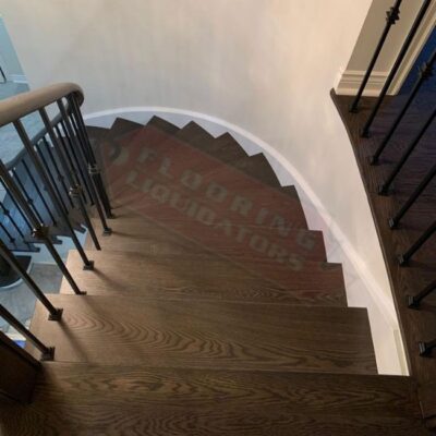 brand new hardwood floor install in home