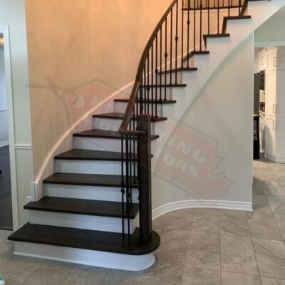 brand new hardwood flooring install in home