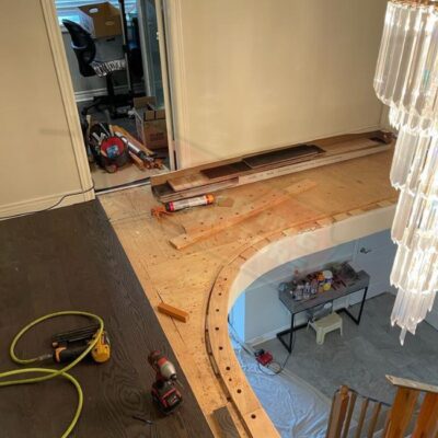 brand new hardwood installation