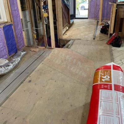 new house build with hardwood floors