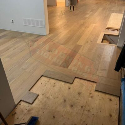 new house built with engineered hardwood floors