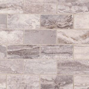 pietra bernini carbone 2x4 mosaic polished