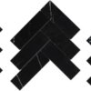 NESHADA - MARBLE - 2" X 8" NERO MARQUINA CHEVRON