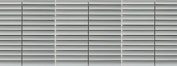 NESHADA - WHITE CONCAVE MATCHSTICK - 5/8" x 5.5" MOSAIC