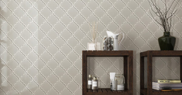 NESHADA - GALAXY - 4"ARABESQUE - GLASS MOSAIC