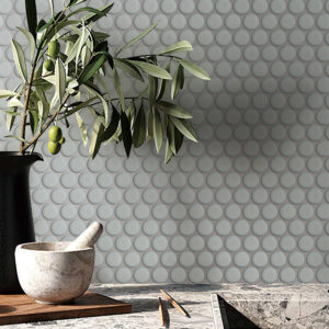 NESHADA - 1" PENNY ROUND - PORCELAIN - MOSAIC